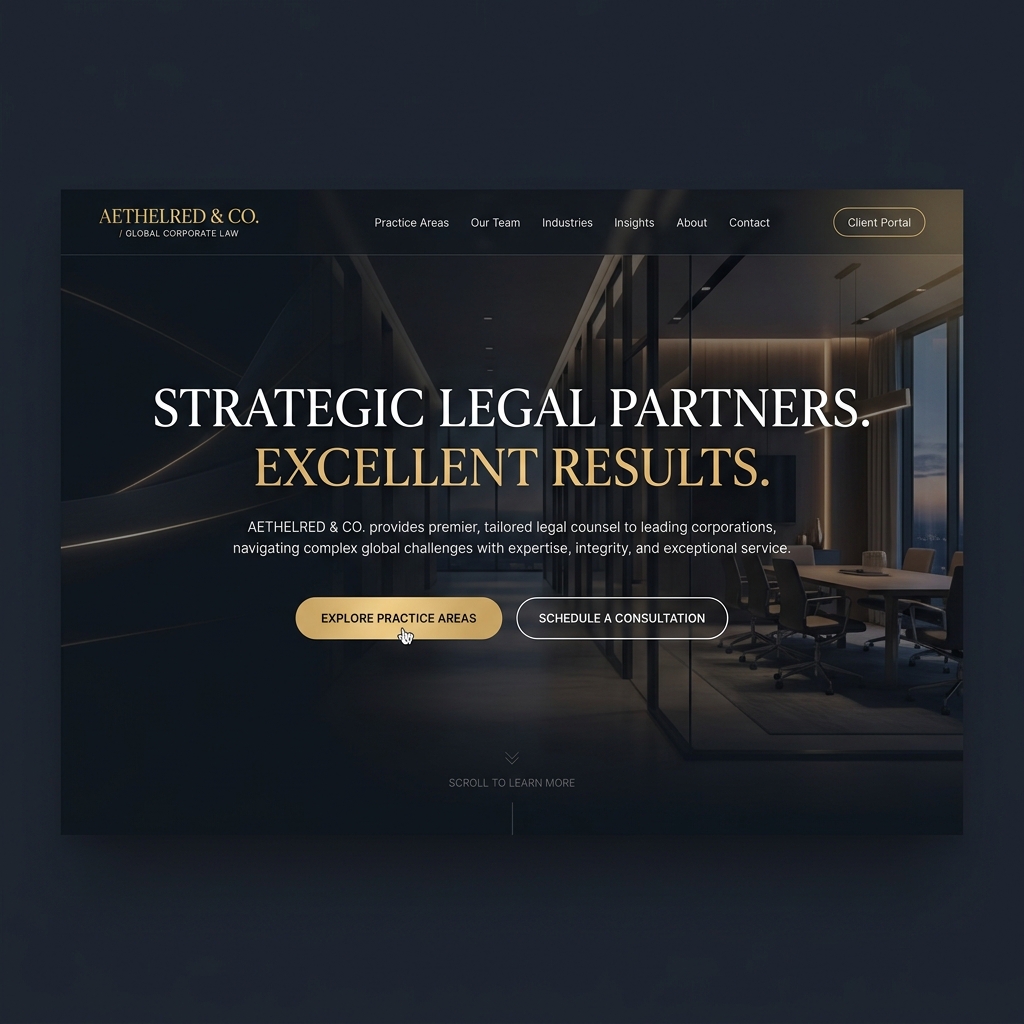 Law Firm Website Mockup